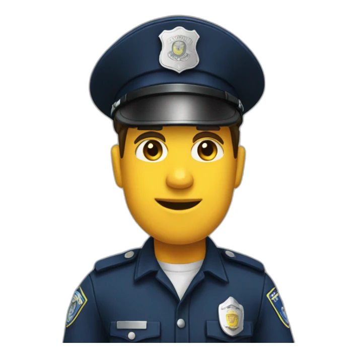 Policía calvo sticker