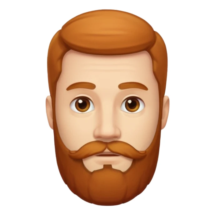 the man with a beard only on his chin sticker