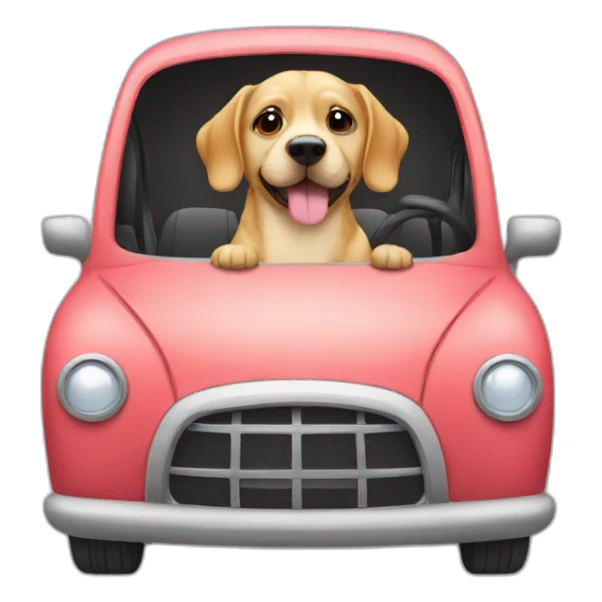 Pets in the car New Year's holiday sticker