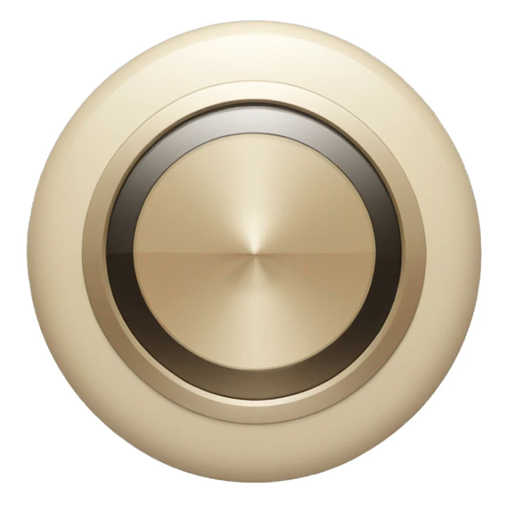 A beige circular music player. sticker