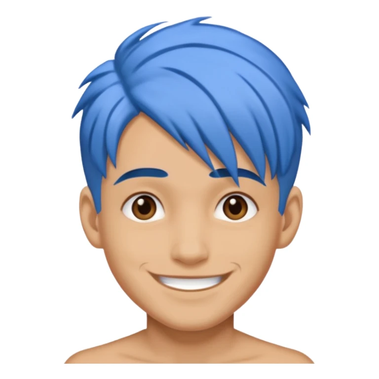 Rauw Alejandro with blue hair sticker
