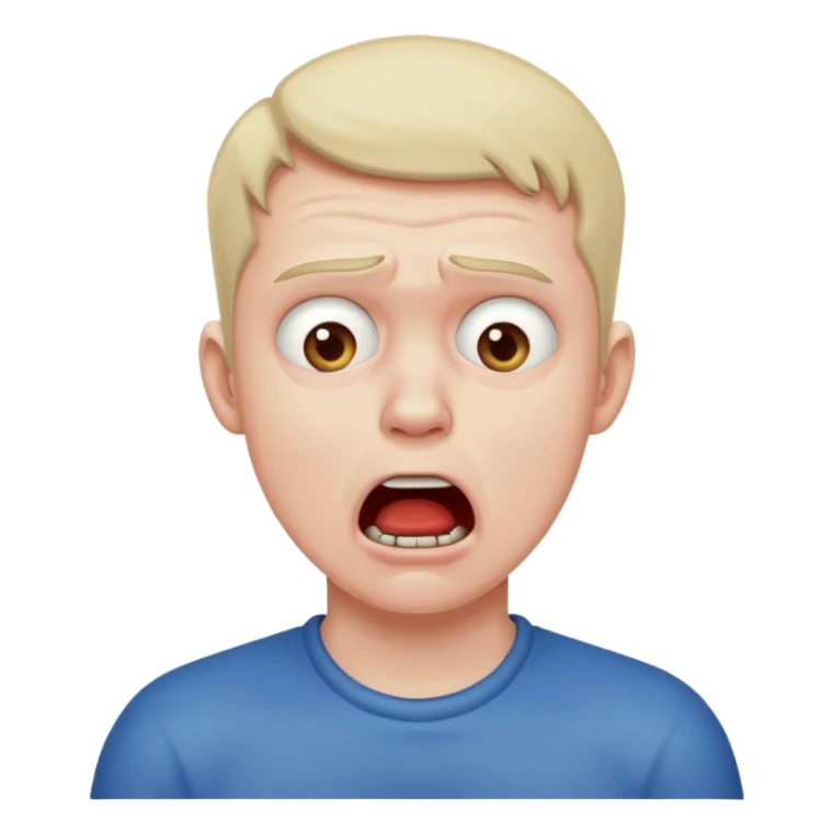 a guy strangling himself sticker