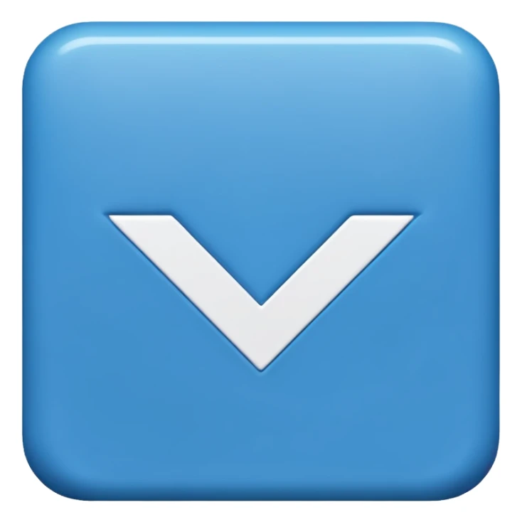 i want a small blue background with a check mark inside it sticker