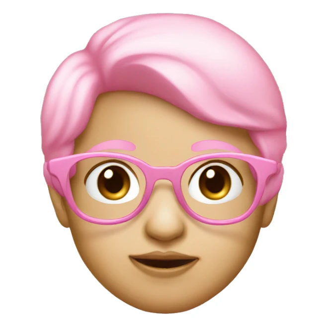 Babypink glasses sticker