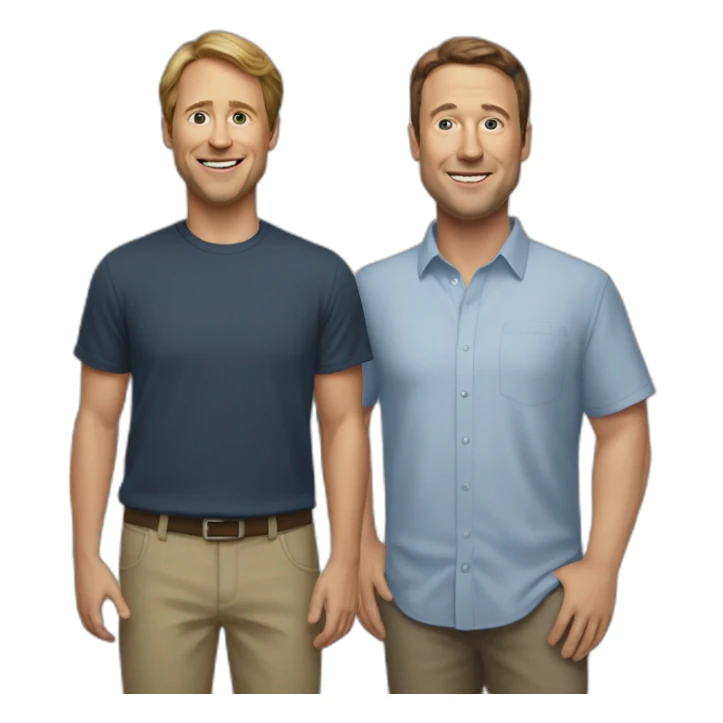 elon mustk + mark zukerburg sticker