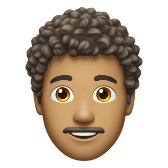 Joueur de foot cheuveux bouclé sticker