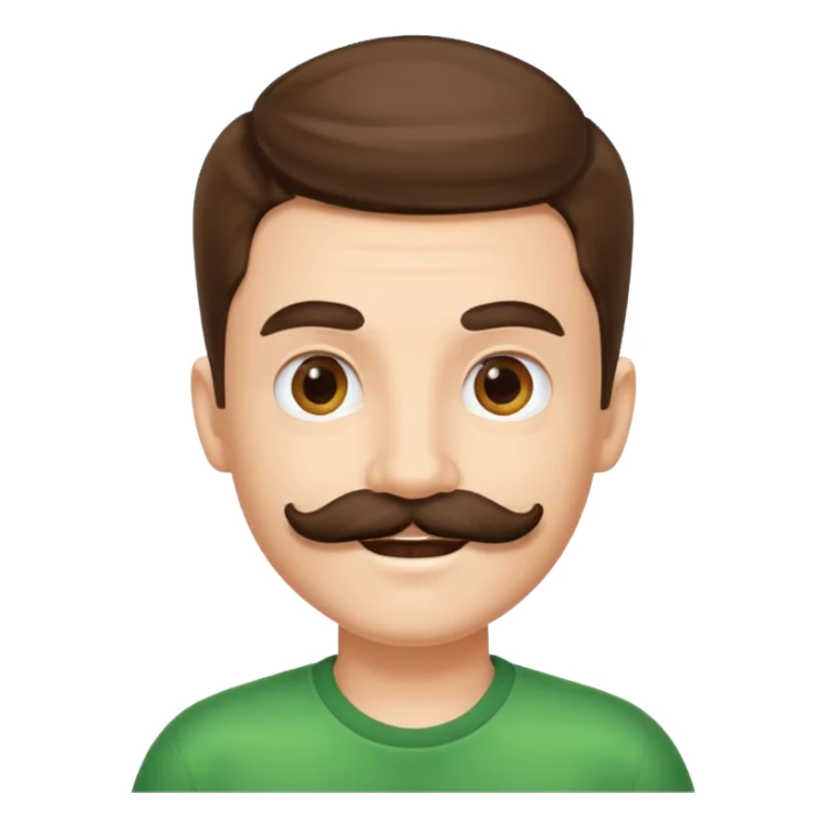 mustache Young boy,Big mustache.
negative: Dont use same face style. sticker