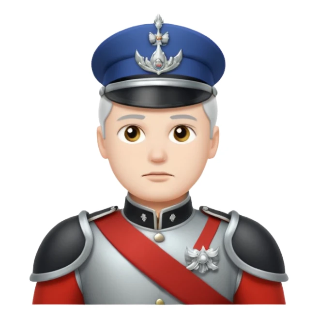 Ice Guard – silver pauldrons,Royal Soldiers. sticker