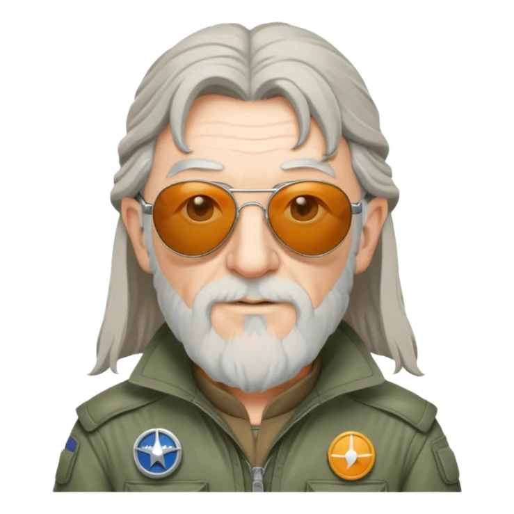Gandalf as top gun pilot sticker
