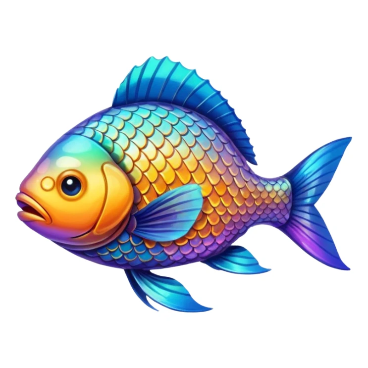 High resolution fish sticker