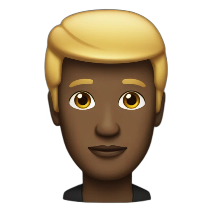 black donald trump sticker