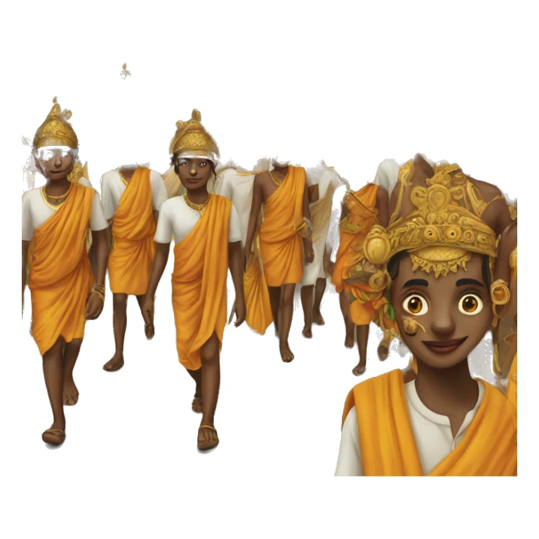 cultural procession in Sri Lanka sticker