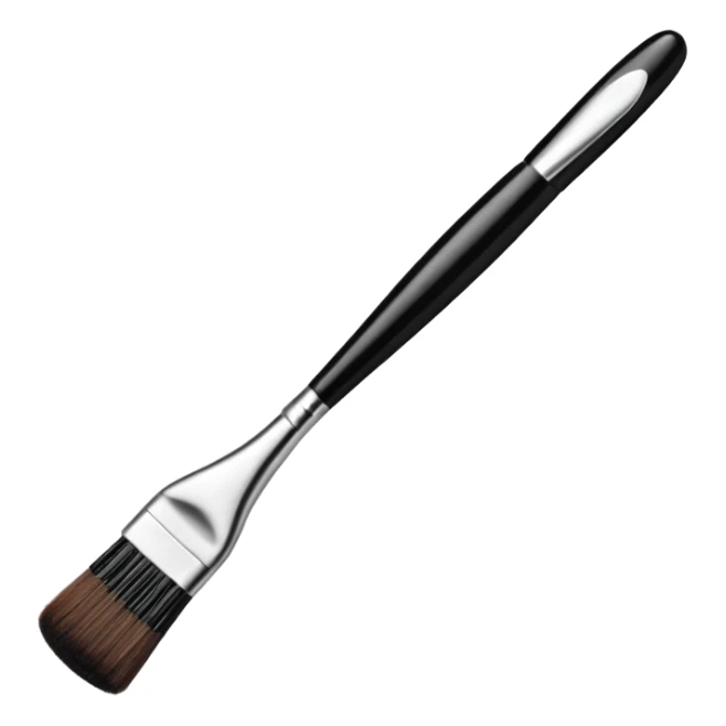 lash and brows done with a eyebrow brush without a women sticker