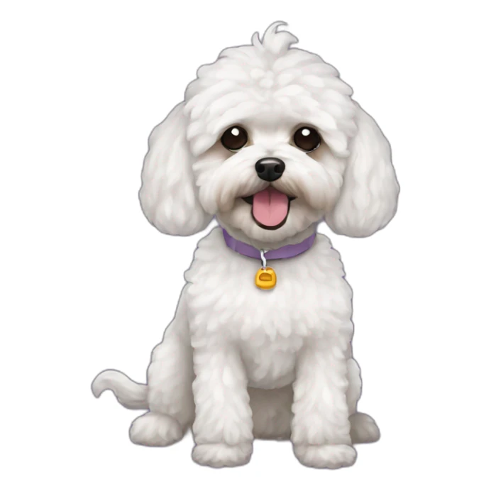 maltipoo halloween costume sticker