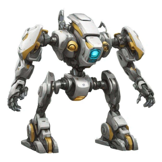Futuristic mechanical lombax-mecha full body sticker