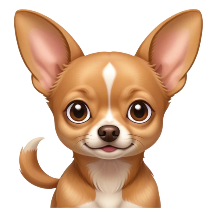 Chihuahua with very large ears sticker