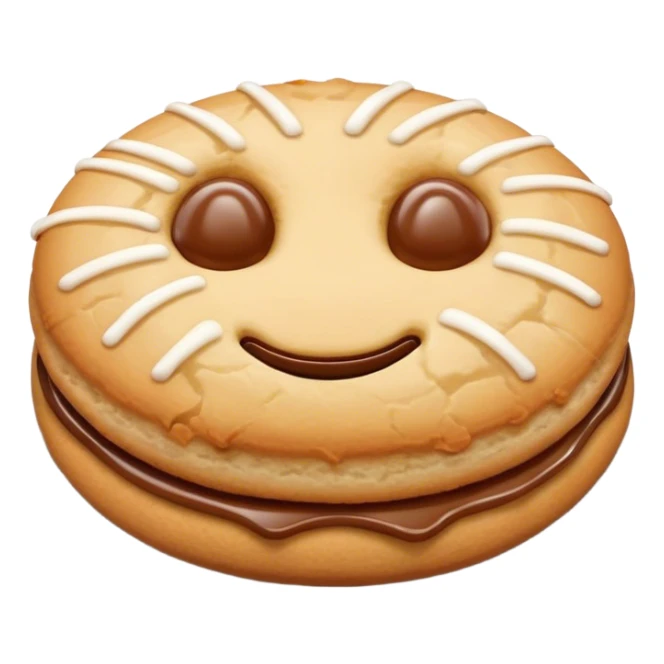 coconut caramel cookie sticker