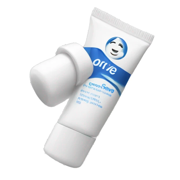 eye cream bottle with label cerave style  sticker
