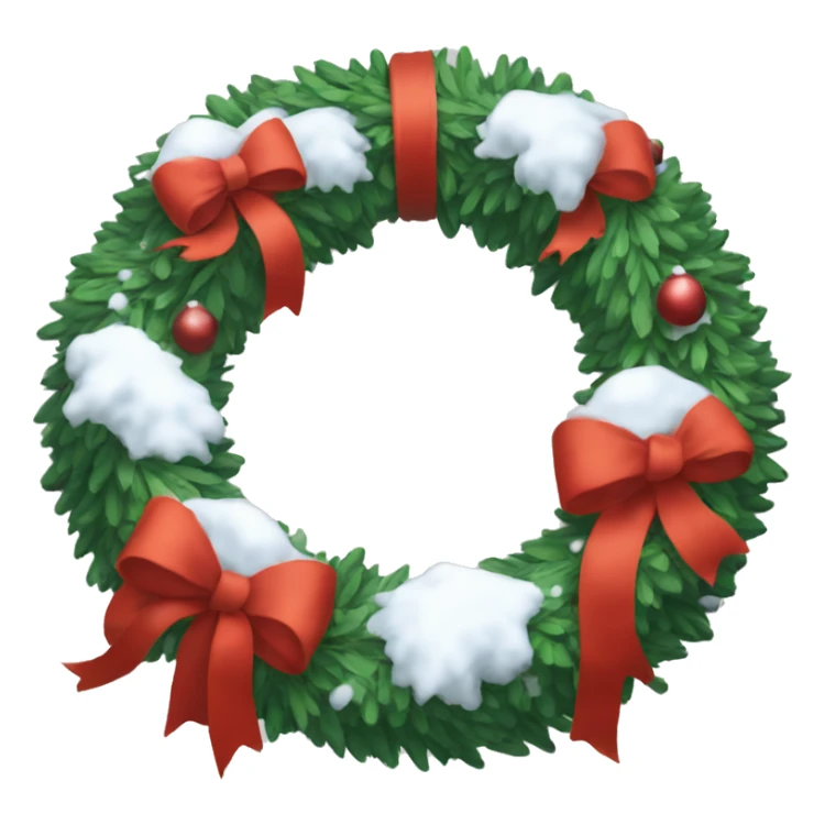 Snowy wreath with baul bauls  sticker