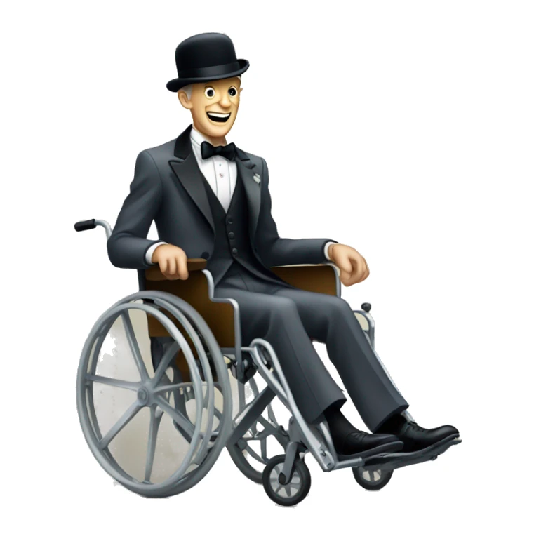 Fred Astaire on a wheelchair sticker