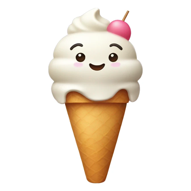 Kawaii icecream sticker