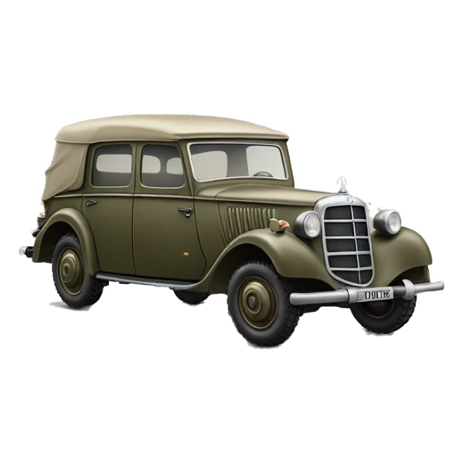 WW2 Mercedes German Staff Car sticker