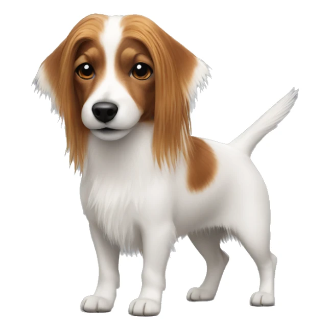 Jack russell long hair sticker