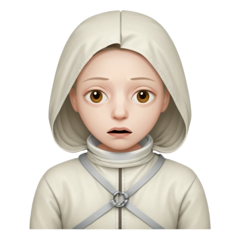 Пациент психиатрической больницы в смирительной рубашке sticker