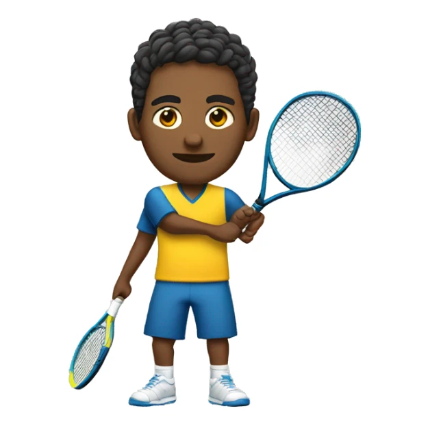 Jugador de tenis sticker