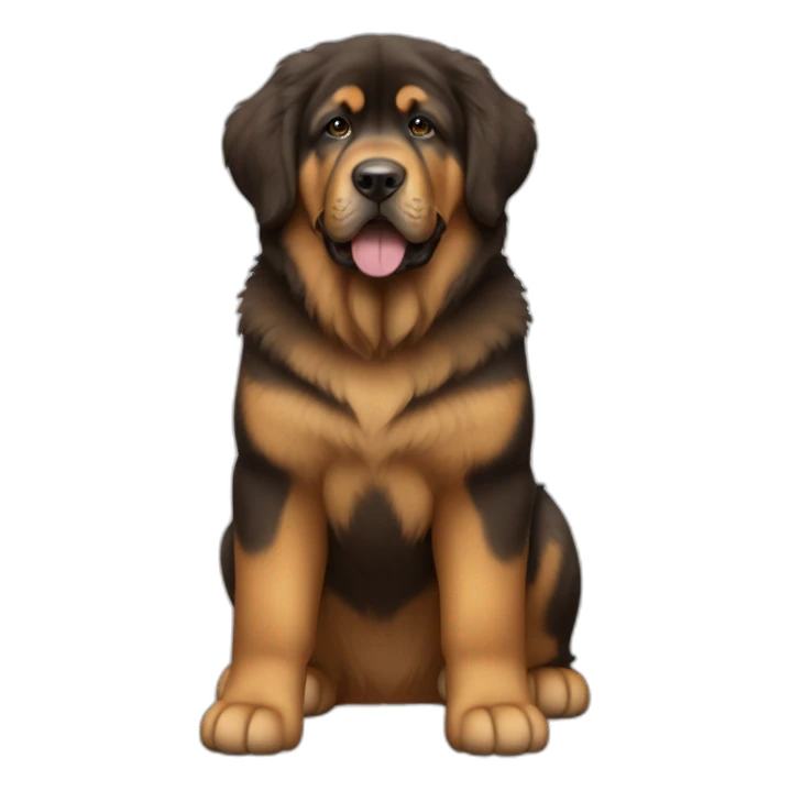 Tibetan Mastiff puppy full body sticker