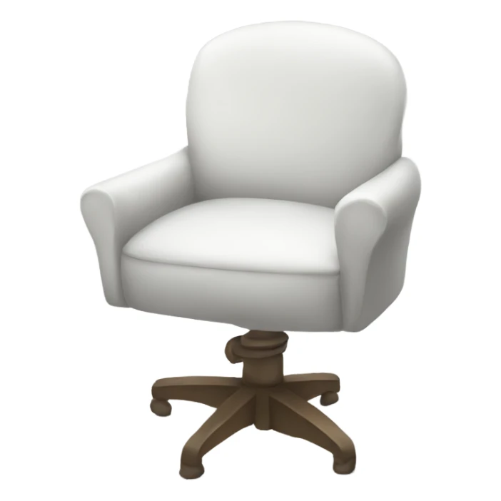 white spinning chair sticker