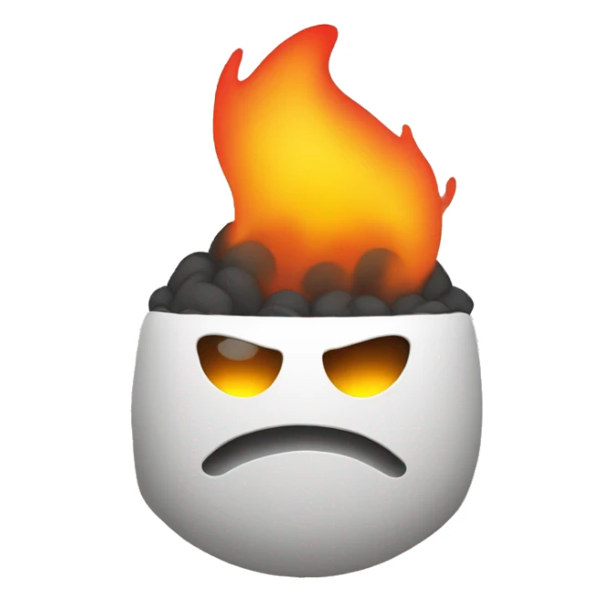 Linux on fire sticker