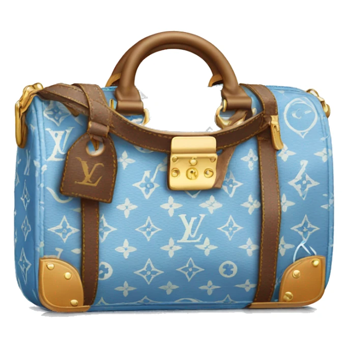 Blue Louis Vuitton bag sticker