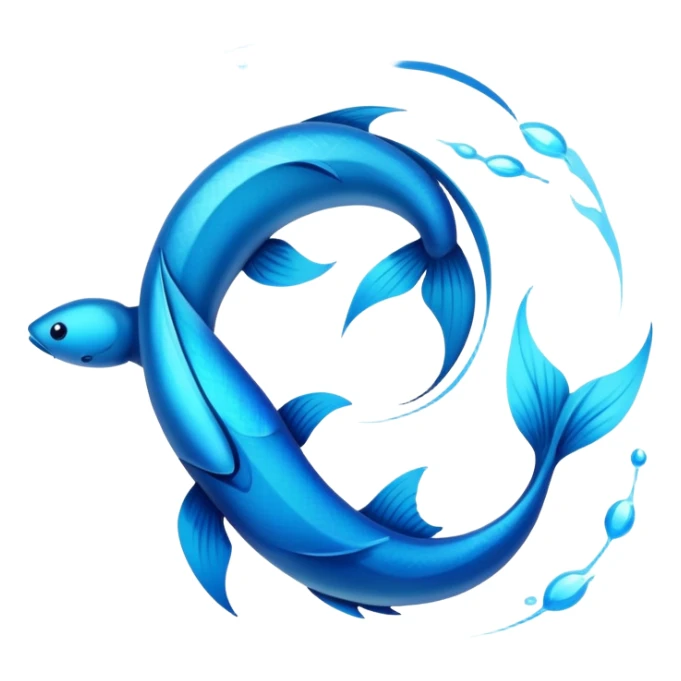 The zodiac symbol Pisces sticker