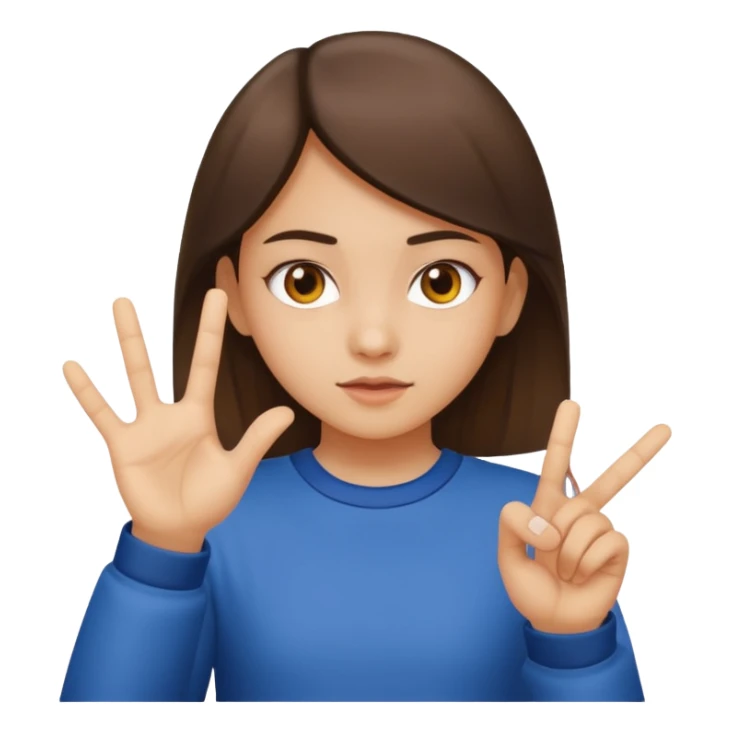 girl with middle finger sticker