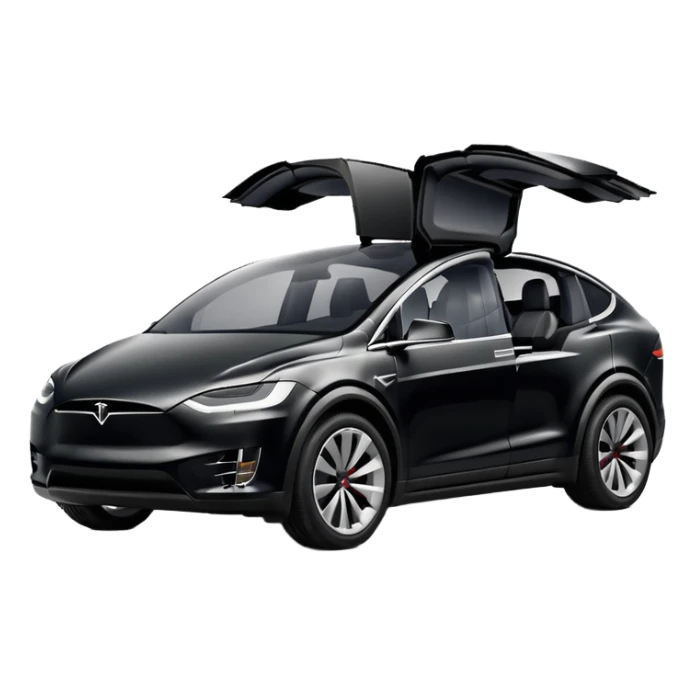 Tesla Model X - Tesla (Model Year: 2022) (Iconic colour: Black) sticker