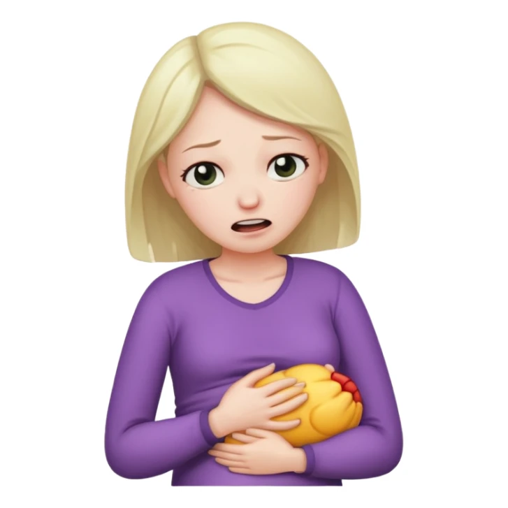 FEMME AVEC DOULEUR AU VENTRE sticker