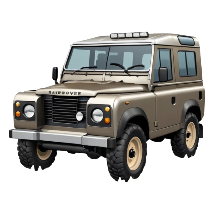 Grey-brown Land Rover D4 sticker