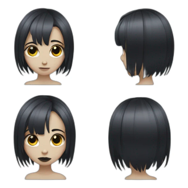 goth girl with autism sticker