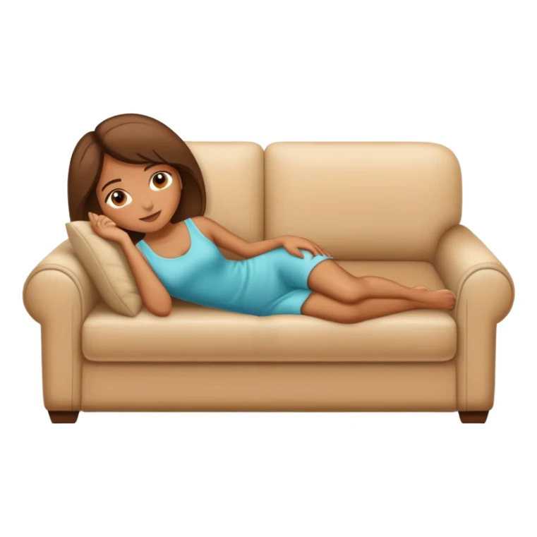 woman laying on a couch sticker