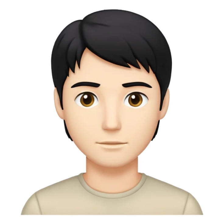 black hair blond ken sticker