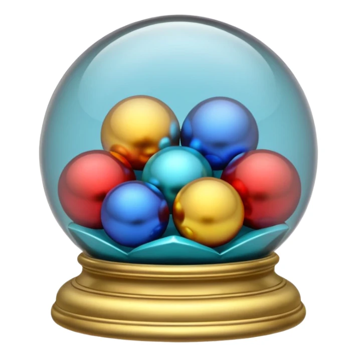 old Ornaments in a glass  showcase sticker