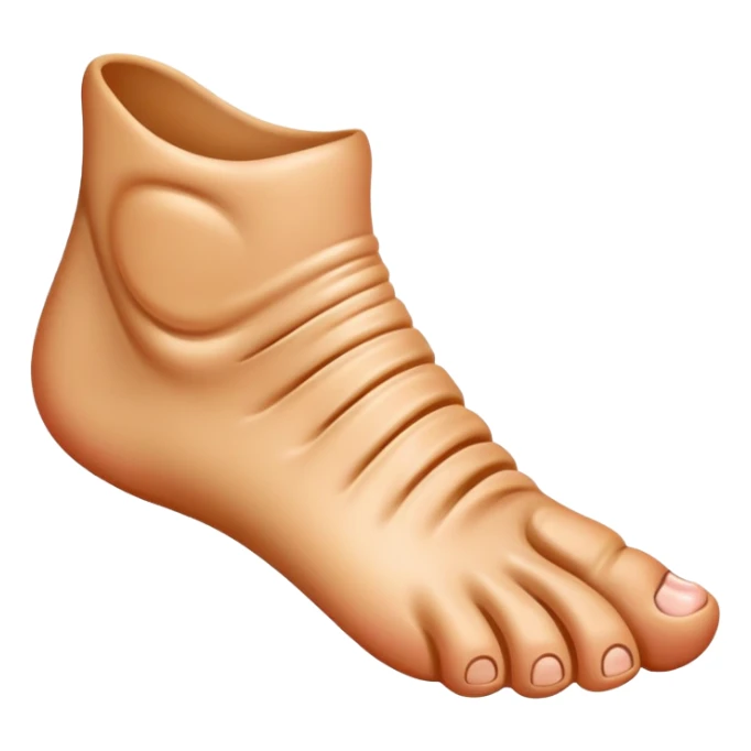 Foot with a million toes sticker