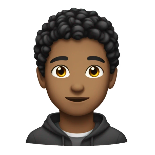 Black handsome 15 year old Lightskin side eyeing  sticker