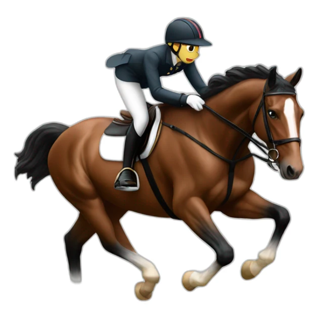 Showjumping horse sticker