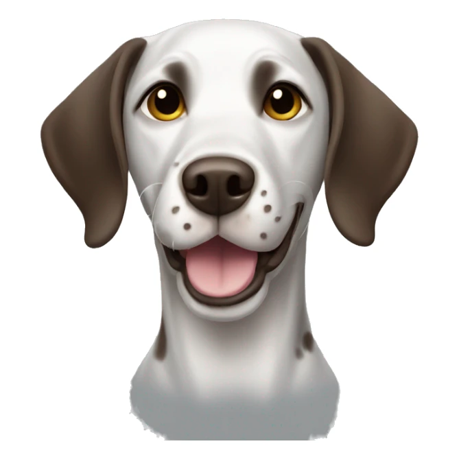 Short haired pointer smiling sticker
