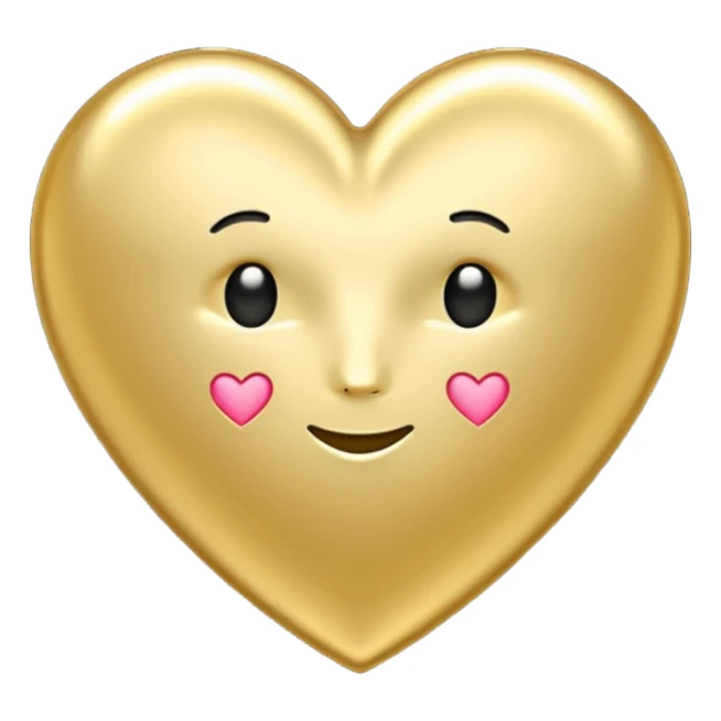 Gold black emoji sticker