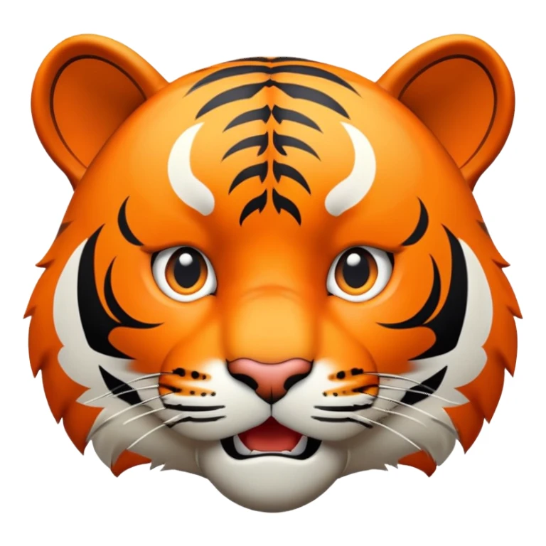 surprised shocked tiger face for Twitch emote sticker