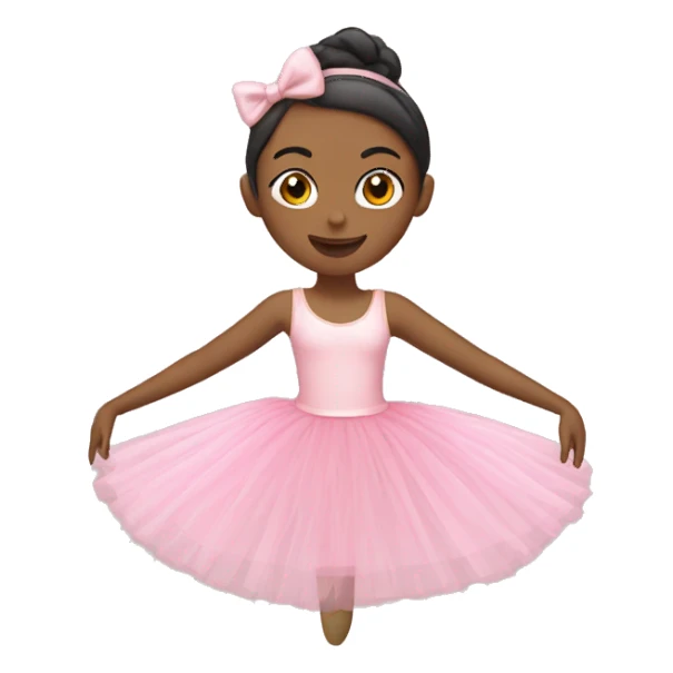 A ballerina wearing a pink tutu  sticker