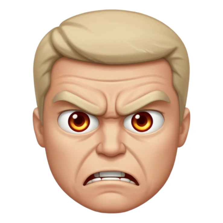 Angry but can't express anger just staring sticker